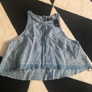 Bebe denim top